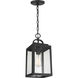 Grandbury 1 Light 7 inch Textured Black Outdoor Hanging Lantern, with DURASHIELD