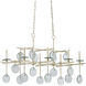 Sethos 8 Light 42 inch Silver Granello Chandelier Ceiling Light