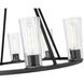Titus 8 Light 33 inch Matte Black Chandelier Ceiling Light