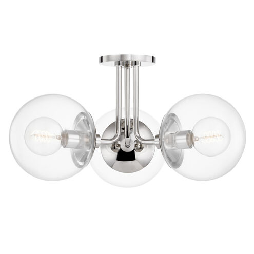 Meadow 3 Light 20.25 inch Semi-Flush Mount