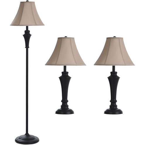 Signature 61 inch 100 watt Bronze Wood Floor and Table Lamp Portable Light