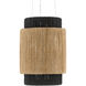 Viewforth 4 Light 14.75 inch Satin Black/Natural/Black/Smokewood Chandelier Ceiling Light