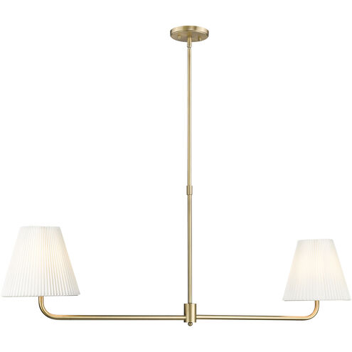 Ami Island Chandelier Ceiling Light in Vintage Brass
