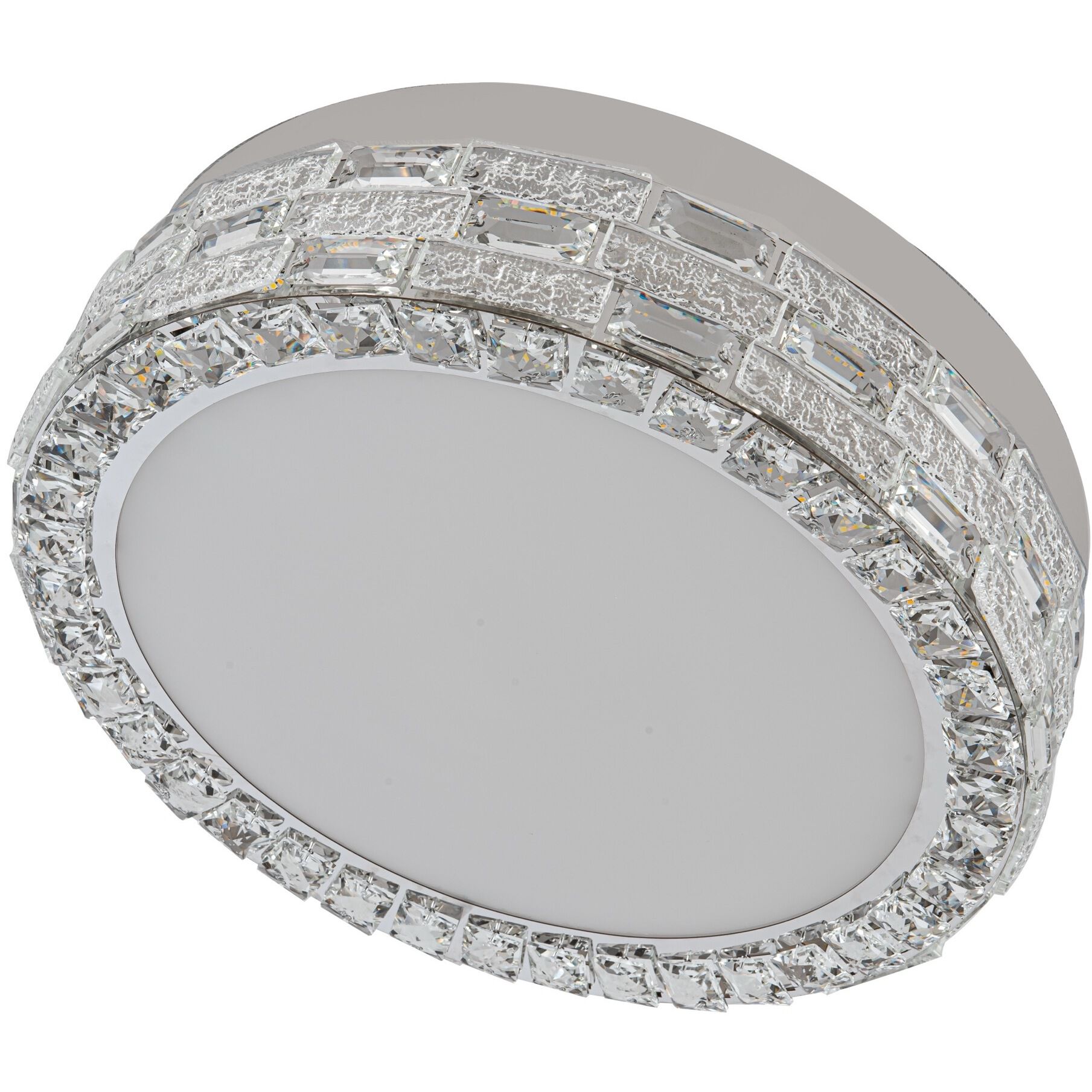 Elegance LED 15.75 inch Polished Nickel Flush Mount Ceiling Light