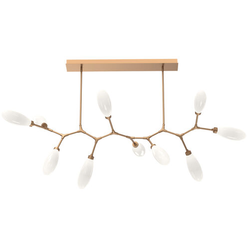 Fiori LED Novel Brass Linear Pendant Ceiling Light, Branch
