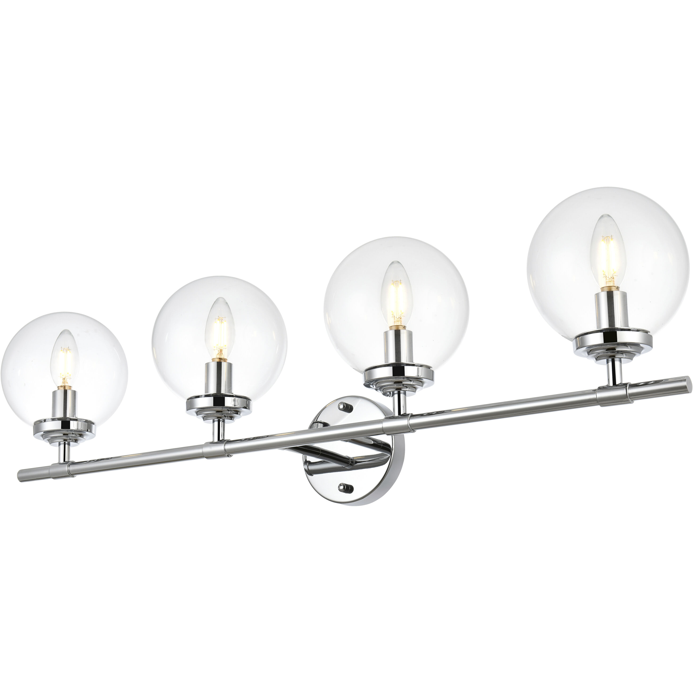 Ingrid 4 Light 33 inch Chrome Bath Sconce Wall Light