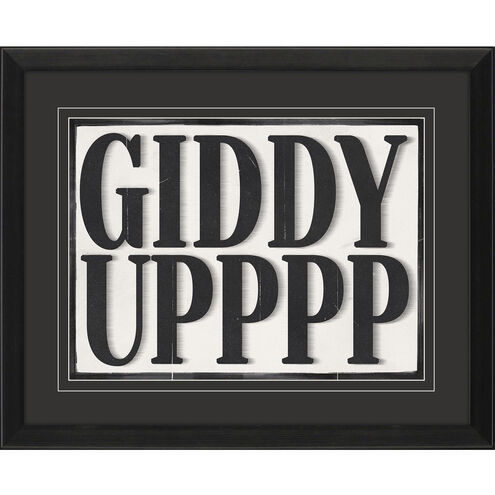 Giddy Upppp / Heeyy Yalll / Howwdyyyy / Yeeee Haww Black and Neutral Framed Art