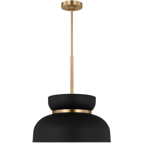 Drew & Jonathan Pemberton 1 Light 12 inch Midnight Black Pendant Ceiling Light