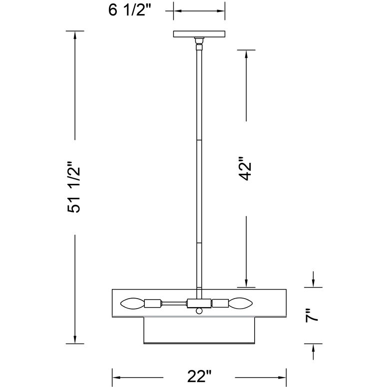 Moda 8 Light 22 inch Rustic Gold Semi-Flush Ceiling Light