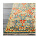 Martina 102 X 66 inch Sky Blue/Burnt Orange/Wheat/Dark Green/Khaki/Tan Rugs, Wool