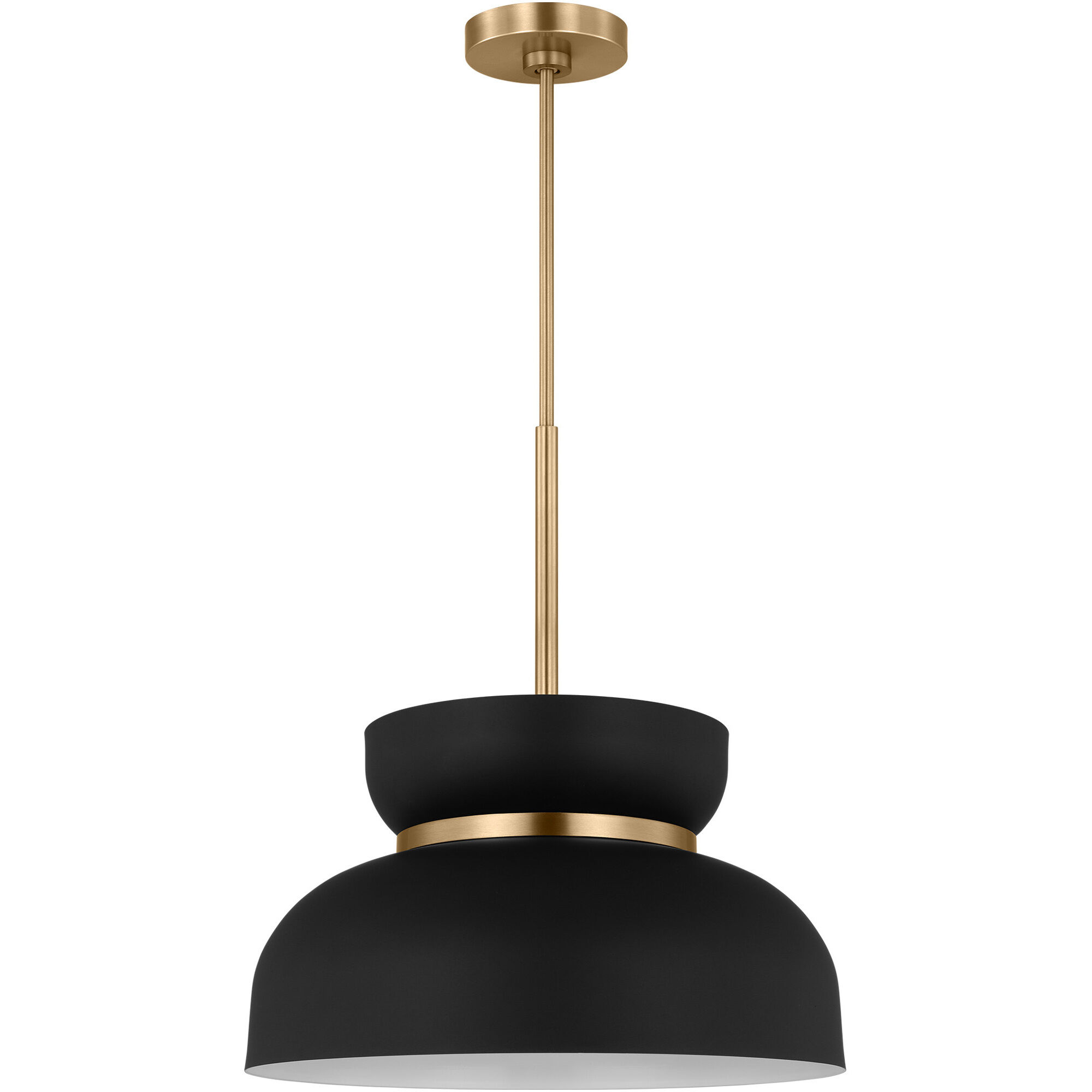 Drew & Jonathan Pemberton 1 Light 12 inch Midnight Black Pendant Ceiling Light