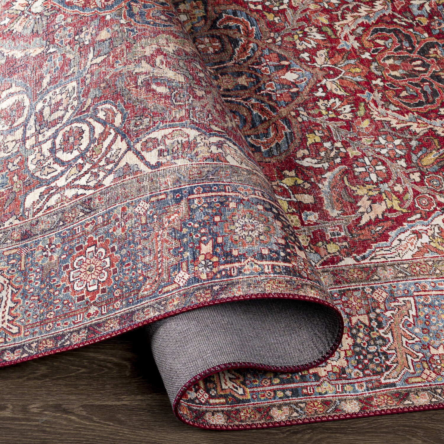 Iris 90 X 30 inch Red Rug in 2.5 x 8, Runner