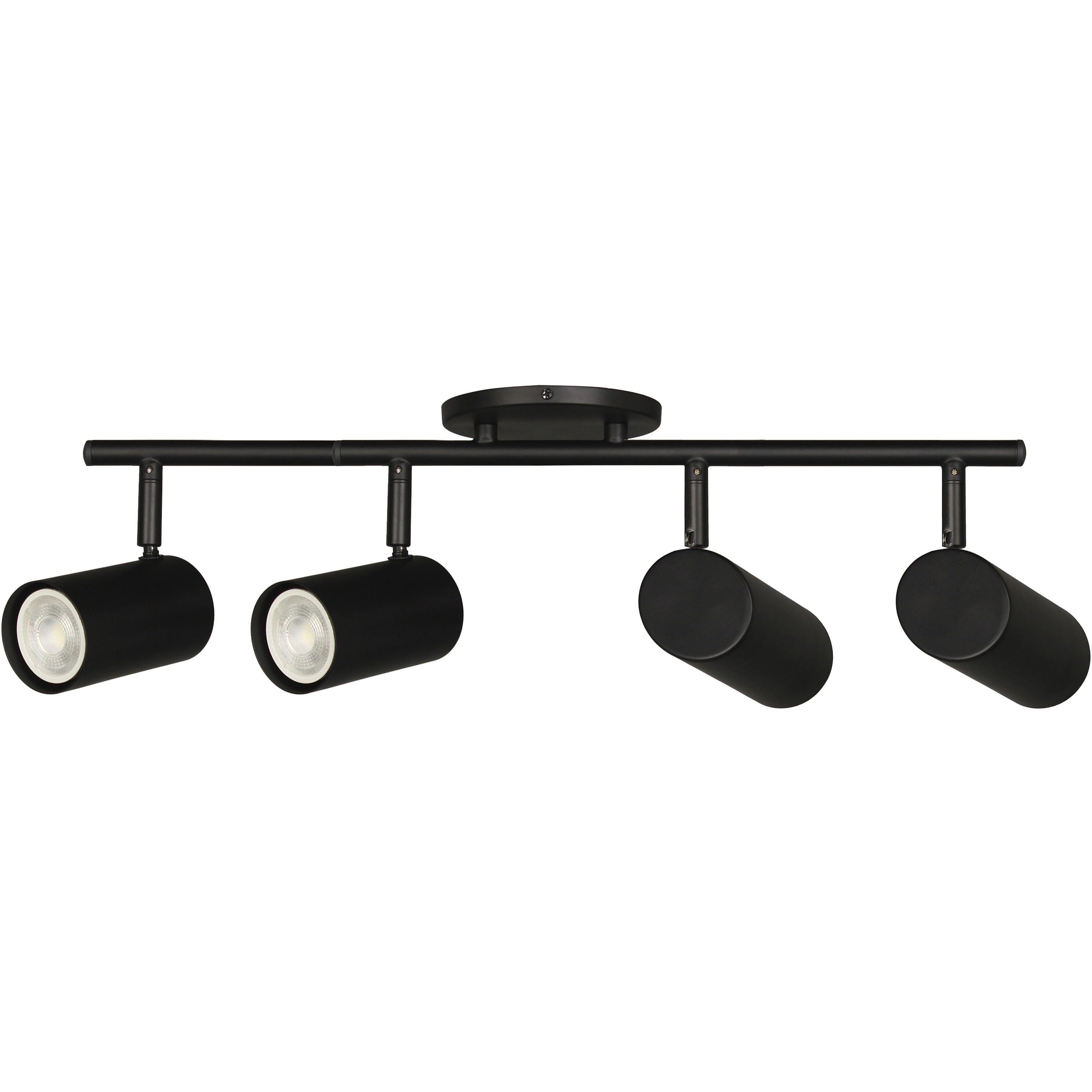 Taylor 4 Light 120 Matte Black Track Light Ceiling Light, Fixed Arm