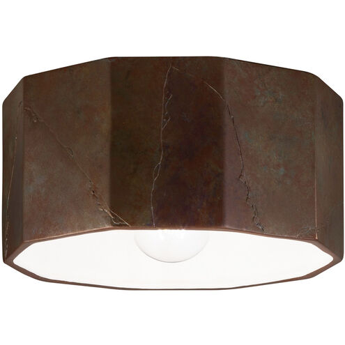 Radiance Collection 1 Light 12.25 inch Carrara Marble Flush-Mount Ceiling Light