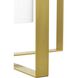 Vertex 1 Light 12 inch Brushed Gold Foyer Light Ceiling Light