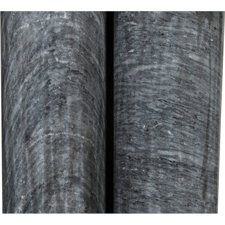 Nox 22 X 18 inch Black Marble Side Table