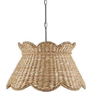 Annabelle 1 Light 24.25 inch Natural Pendant Ceiling Light, Large, Suzanne Duin Collection