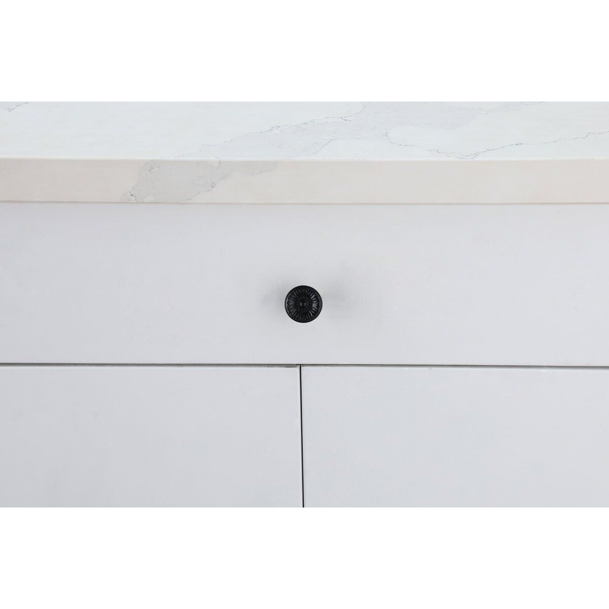 Corio Matte Black Hardware Cabinet Knob, Set of 10