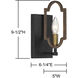 Westwood 1 Light 5 inch Barrelwood/Brass Sconce Wall Light