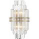 Hayes Sconce Wall Light in Aged Brass