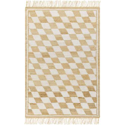 Kamey 36 X 24 inch Pearl/Natural/Camel Handmade Rug in 2 x 3