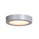 Strike 2.0 LED 7 inch Silver Flush Mount Ceiling Light