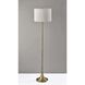 Eli 60 inch 150.00 watt Antique Brass Floor Lamp Portable Light, Simplee Adesso