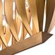 Callista 7 Light 47.5 inch Antique Gold Leaf Linear Chandelier Ceiling Light