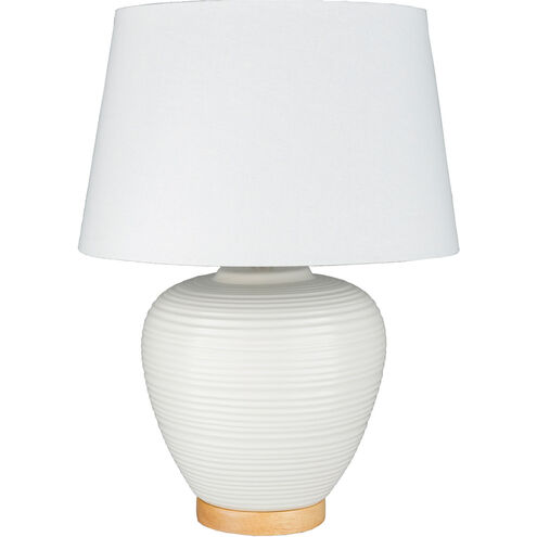 Bixby 24 inch 100 watt White Table Lamp Portable Light