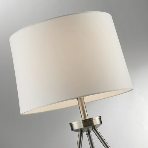 Tullio 61 inch 100.00 watt Nickel Floor Lamp Portable Light