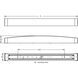Algiers 1 Light 49 inch Satin Nickel Bath Vanity Wall Light