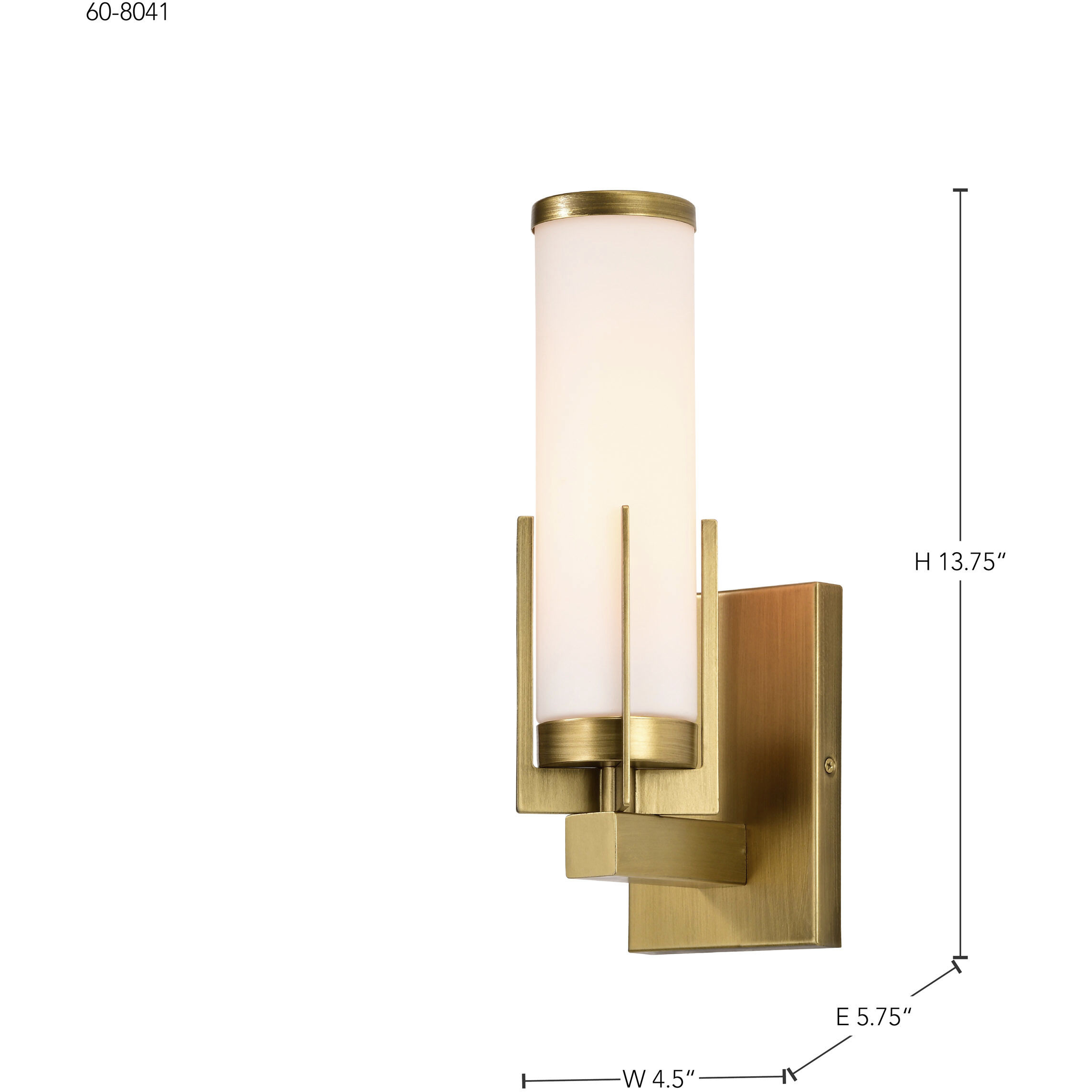 Roselle 1 Light 4.5 inch Natural Brass Vanity Light Wall Light