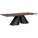Mason 108 X 48 inch Matte Black Dining Table
