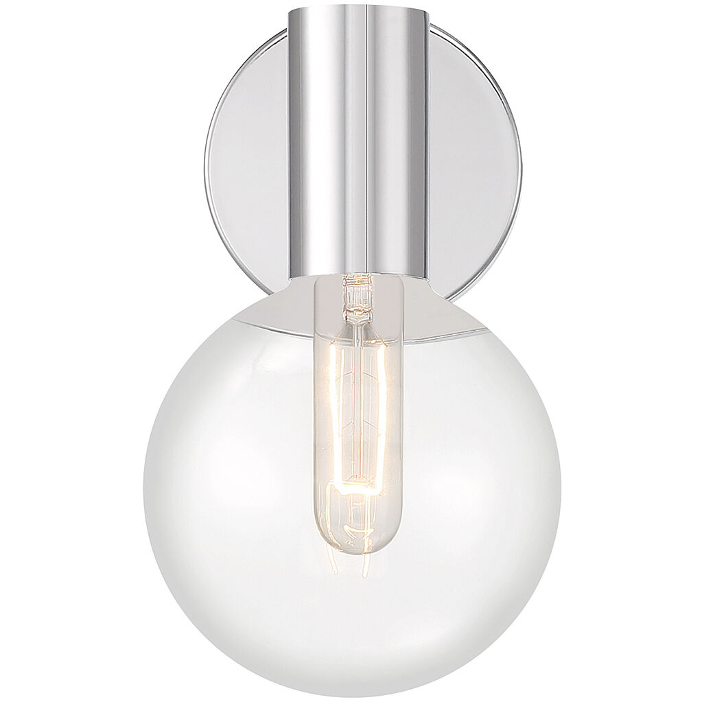 Wright 1 Light 5.75 inch Polished Chrome Wall Sconce Wall Light