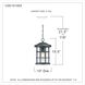 Crusade 1 Light 10 inch Earth Black Outdoor Hanging Lantern