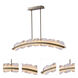 Meridian Island Light Ceiling Light in Winter Brass