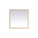 Pier 36 X 27 inch Brass LED Mirror