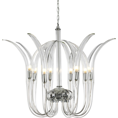 Cisne 8 Light 19 inch Polished Nickel Pendant Ceiling Light