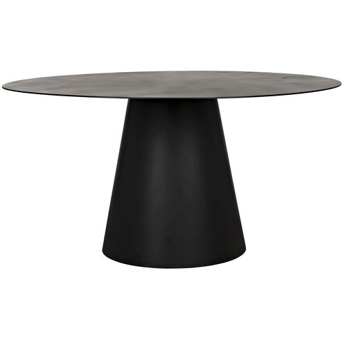Vesuvius 59 X 59 inch Matte Black Dining Table