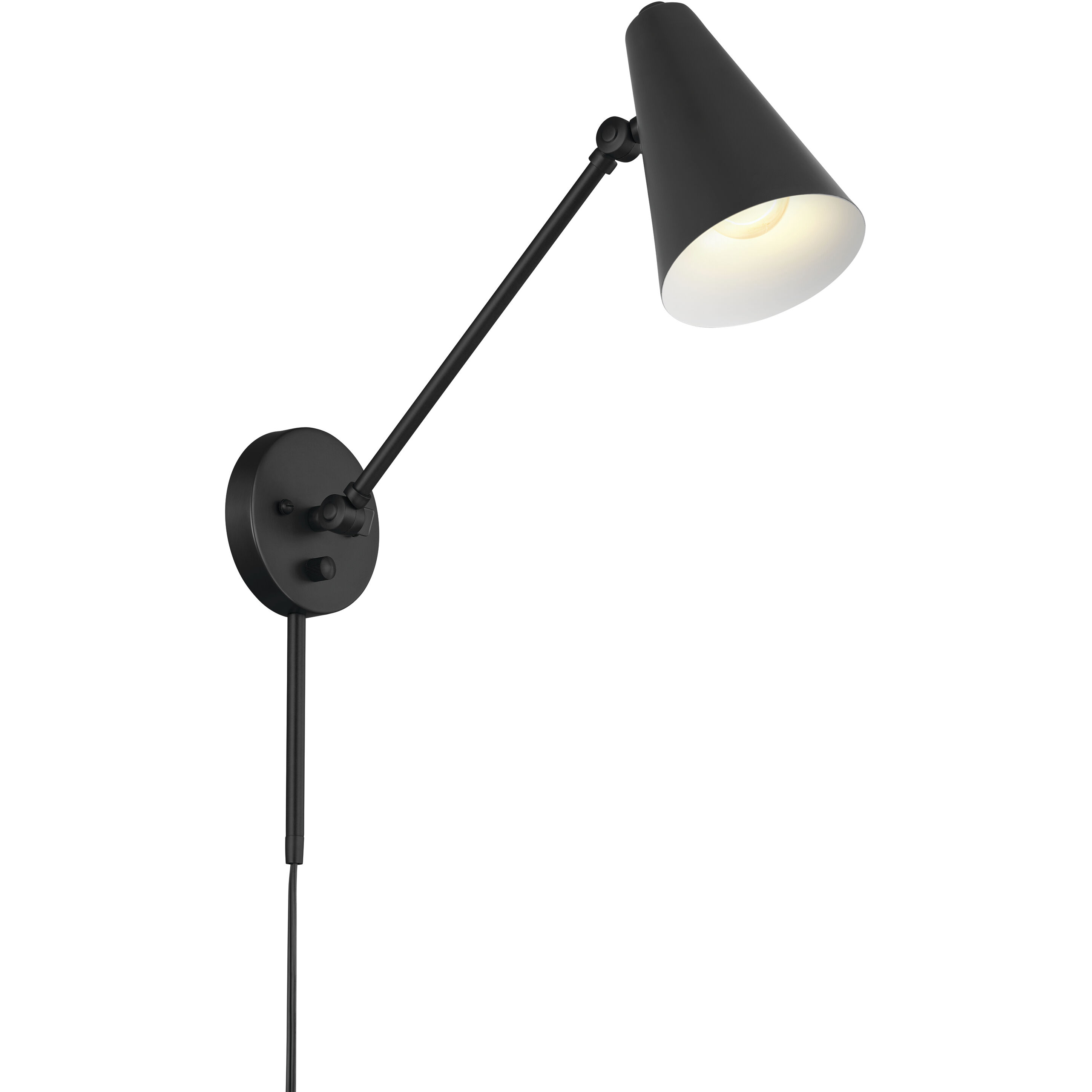 Sylvia 1 Light 5.5 inch Black Wall Sconce Wall Light