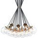 The Bougie 19 Light 29.5 inch Aged Gold Brass Chandelier Ceiling Light in Aged Gold Brass and Clear