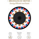 Astrea 52 inch Matte Black with Matte Black/Sepia Brown Reversible Blades Ceiling Fan