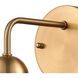 Astoria 1 Light 6 inch Satin Gold Sconce Wall Light
