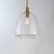 Babylon 1 Light 11.5 inch Satin Brass Single Pendant Ceiling Light
