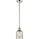 Ballston Caledonia 1 Light 5 inch Polished Nickel Pendant Ceiling Light in Mica Glass, Ballston
