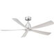 Kute 52 inch Matte White Fan-Uni