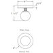 Carnagie LED 8 inch Antique Brass Flush Mount Ceiling Light