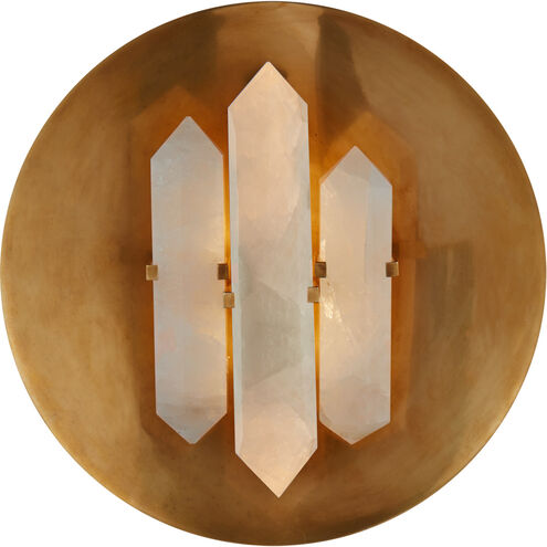 Kelly Wearstler Halcyon 2 Light 14 inch Antique-Burnished Brass Sconce Wall Light