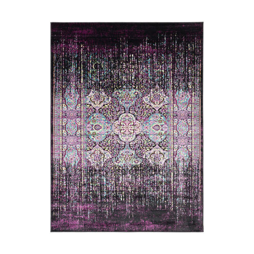 Mumbai 67 X 47 inch Dark Purple/Bright Pink/Aqua/Sky Blue/Lime Rugs, Rectangle
