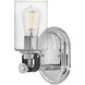 Halstead 1 Light 6.5 inch Chrome Vanity Light Wall Light